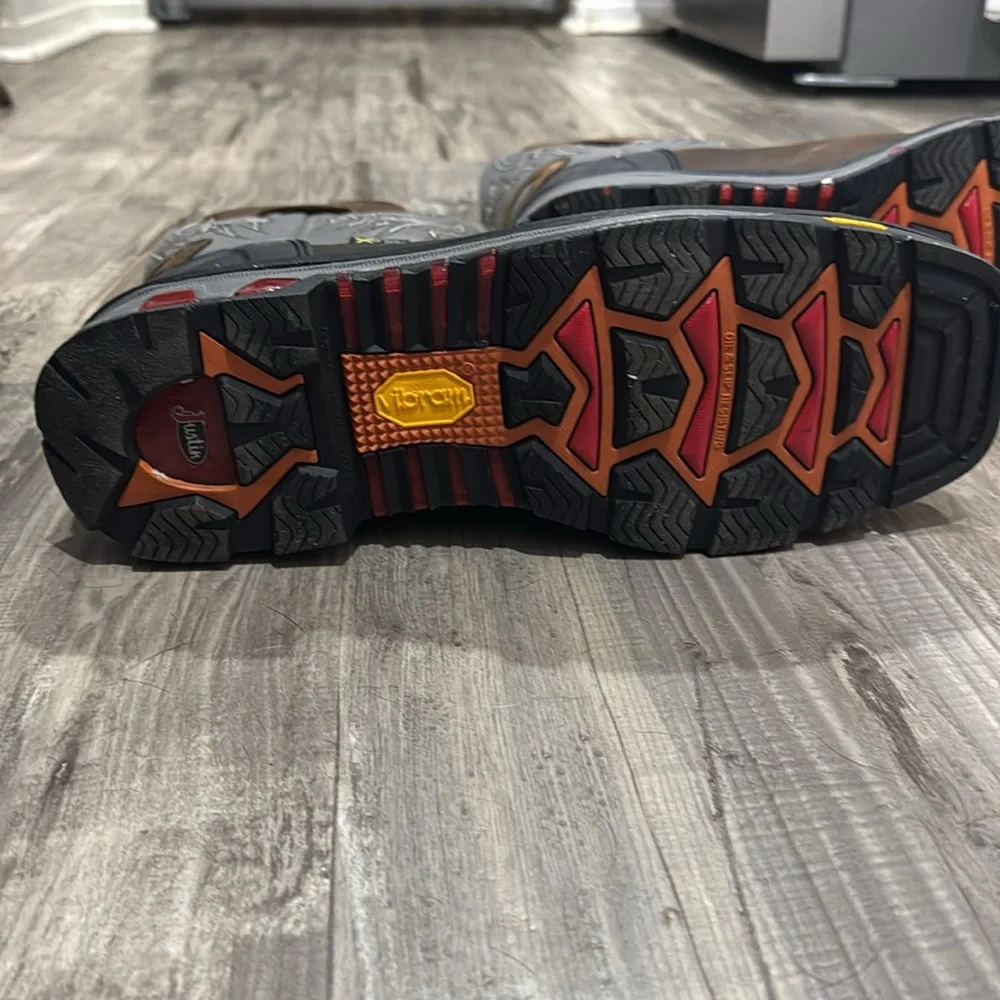 Justin Steel Toe Work Boot - Picture 4 of 10